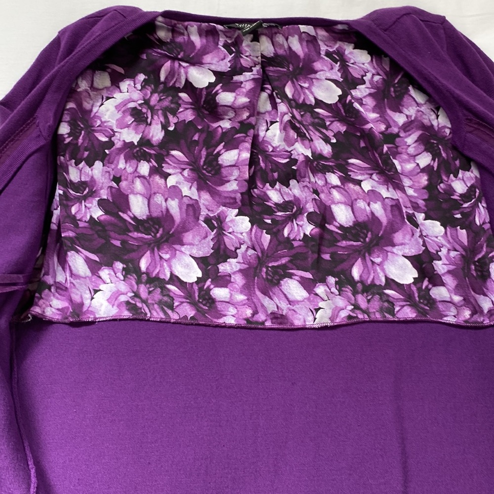 White House Black Market Purple Sweater – Size M - FREE SHIPPING! - Picture 4 of 5